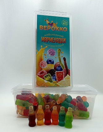  Жевательный мармелад Бутылочки МИКС, 250г      в Кашире