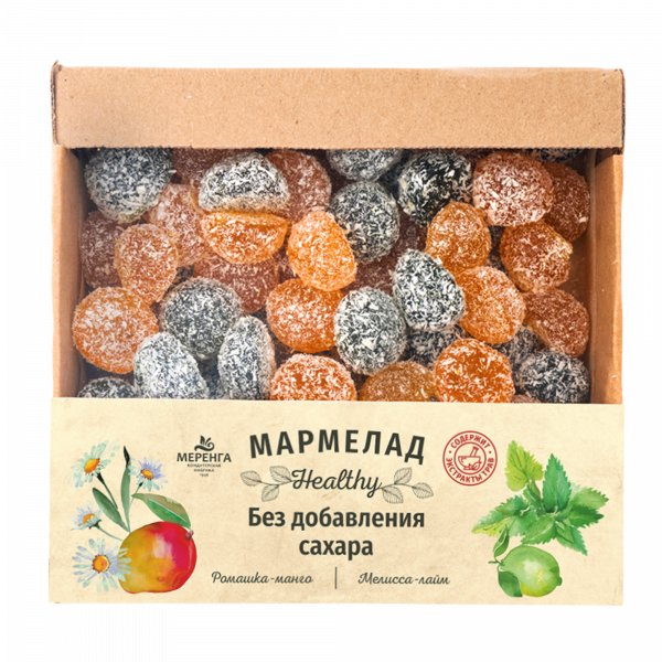 №1 Меренга Мармелад в кокосовой обсыпке Ромашка+Мелисса , 800г     в Кашире